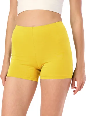 Produktbild von Merry Style Damen Shorts Radlerhose  Kurze Hose Boxershorts aus Viskose MS10-283(Gelb, XL)