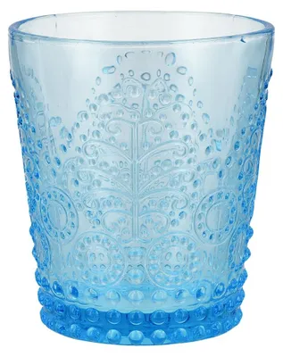 6 Trinkgläser aus Glas, 35 cl, Blau, spülmaschinenfest