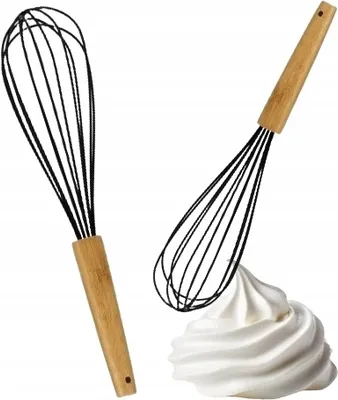 Produktbild von Silikon-Schneebesen schwarz 26 cm