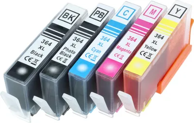 Produktbild von vhbw 5x Tintenpatronen kompatibel mit HP Deskjet 3520, 3522, 3070, 3070a E-All-In-One, 3070A Drucker + Chip (Kompatibel)