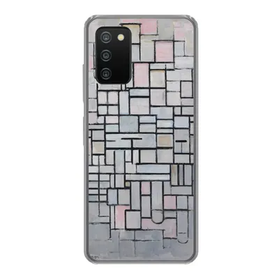 Produktbild von MuchoWow® Handyhülle Schutzhülle Hülle für Samsung Galaxy A03s Komposition 6 - Piet Mondrian Silikon Softcase Handy Hülle - Schutz