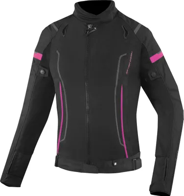 Produktbild von Bogotto Vysio wasserdichte 3in1 Damen Motorrad Textiljacke, schwarz/pink, M