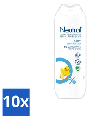 Zdjęcie produktu dla 10 x Delikatny szampon dla niemowląt – dla skóry wrażliwej – bez zapachu – 250 ml – zestaw ekonomiczny – 10 sztuk