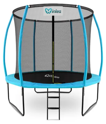 Produktbild von INLEA ULTIMATE Jump Trampolin 250 cm mit Innen-Sicherheitsnetz - Hellblau