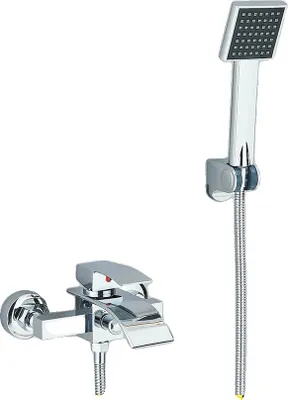 Produktbild von Wandmontierte Badewannenarmatur, Einhebelsteuerung, Keramikkernventil, Chrome A