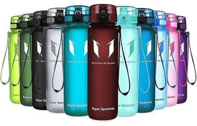 Productafbeelding van Drinkfles van Tritan, BPA-vrij, 750 ml, in de kleur Imperial Red