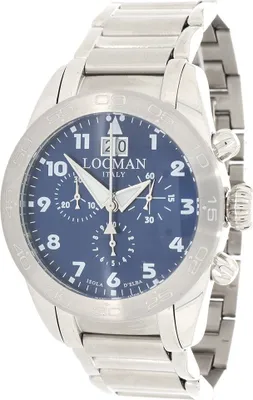Produktbild von 0460A02-00BLWHB0 Italy Herrenuhr Isola D’ Elba Chrono Ref: 0460A Locman