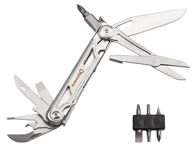 Produktbild von Multifunktionswerkzeug - Klappmesser DL15 - Mit Bit - Edelstahl - Faltbar - Tragbar - Aufbewahrungskoffer