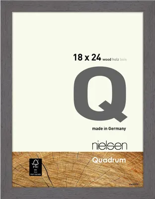 Produktbild von nielsen Holz Bilderrahmen Quadrum, 18x24 cm, Grau
