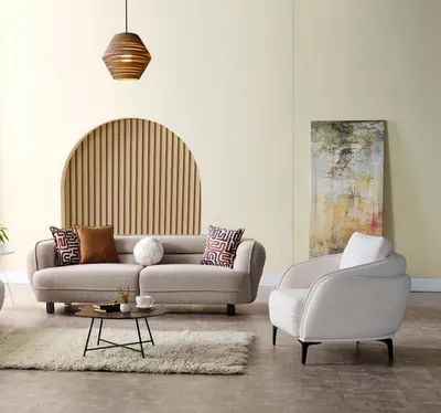 Produktbild von Sofa Couchgarnitur Sitzgruppe Sessel Polsterkombination Garnitur Wohnzimmer 2tlg