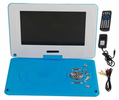 Obrázok produktu pre Prenosný DVD prehrávač s 9-palcovou obrazovkou, multifunkčný, s Full HD rozlíšením, určený na cestovanie autom, s USB portom, vhodný na vonkajšie použitie a cestovanie