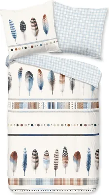 Produktbild von Duvet cover Good Morning 135x200 + 1* 80x80 cm - Feathers in boho theme