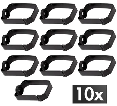 Produktbild von LogiLink 19" Kabelführungsbügel-Set Kunststoff 44 x 70 mm schwarz 10 Bügel