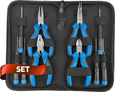 Produktbild von SW-Stahl 40706L Feinmechanikerwerkzeugsatz 10-teilig