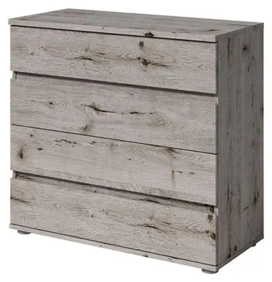Produktbild von Schubladenkommode Togo Kommode 91,5x42x85cm mit Schubladen Farbe wählbar,Wellington Eiche