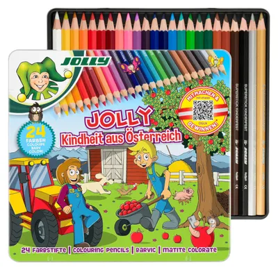 Obrázek produktu pro JOLLY Pastelky Supersticks, edice "Biofarmář", 24 kusů