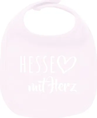 Produktbild von Huuraa Unisex Babylatz Hesse mit Herz Geschenk Babypink  Baumwolle Hesse Mitbringsel