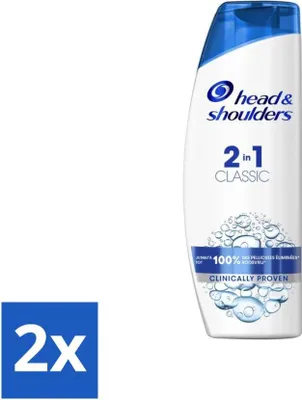 Produktbild von Head & Shoulders 2-in-1 Anti-Schuppen Shampoo & Spülung – Klassisch – 270 ml - Vorteilspack - 2 Stücke