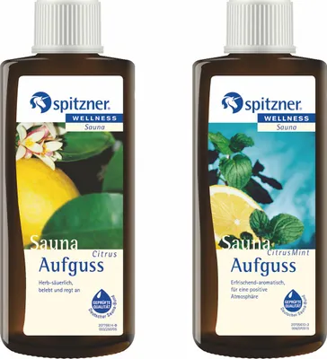 Produktbild von Spitzner 2 Düfte Citrus und Citrus Mint Vorteilspack Saunaaufguss mit je 190 ml