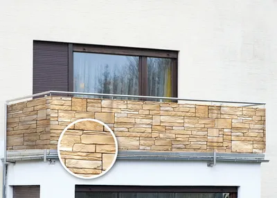Obrázok produktu pre Paraván na balkónové zábradlie – 500 x 85 cm