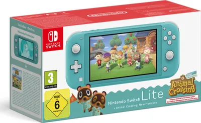Produktbild von Konsole Nintendo Switch Lite Türkis + Animal Crossing: New Horizons