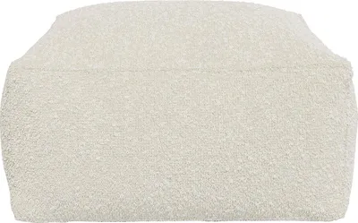 Produktbild von Hocker - Bouclé-Stoff - Cremeweiß - NOUMARA