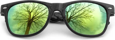 Produktbild von Oblique Unique Nerdbrille Hornbrille 80s Retro Nerd Sonnenbrille - gold / verspiegelt