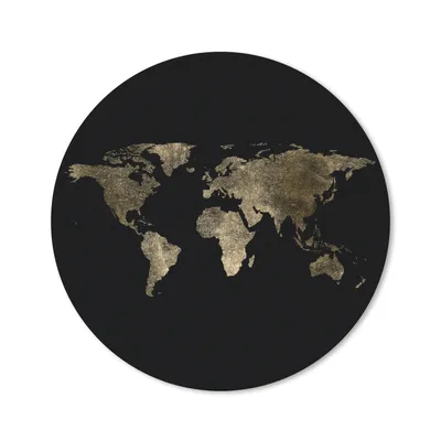 Produktbild von MuchoWow® Mauspad Mousepad Weltkarte - Luxus - Gold 40x40 cm - Mousepads - Maus Mat - Pad - Mausunterlage - Schreibtisch Accessoires