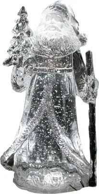 Produktbild von Formano Deko-Nikolaus aus Acryl mit LED-Licht, 26 cm, 1 Stück, Weiß