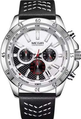 Produktbild von Uhr MEGIR TO-38524 - Sportlich in Weiß/Schwarz KP38524