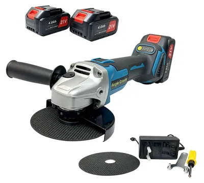 Produktbild von Zimilo Akku Winkelschleifer 125mm Bürstenlos, 21V Leistungsstarker Trennschleifer 1000W 7000 U/min mit Zusatzhandgriff für Metall & Holz