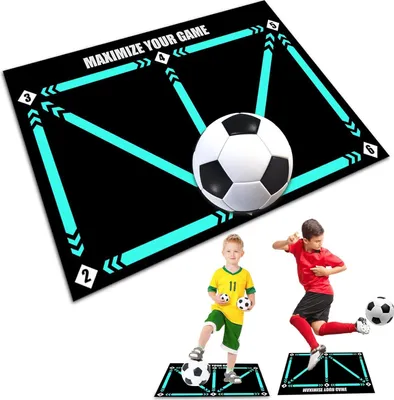 Produktbild von Fußballmatte - Fußballmatte - Fußball Trainingsmaterial - Soccer - Junior - Fußballteppich