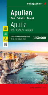 Image de Apulia 1:150 000 / carte routière et de vacances