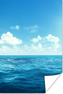Produktbild von MuchoWow® Poster Meer - Himmel - Sonne 40x60 cm - Plakate für die Wand - Poster Babyzimmer