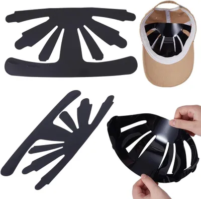 Productafbeelding van Getailleerde hoed shaper insert - Set van 10 - Zwarte - Ondersteuning rek preveting caps van vervorming