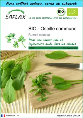 Image de SAFLAX Ensemble-cadeau -- Oseille commune - 400 graines - Rumex