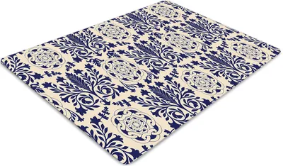 Obrázek produktu pro Ochranná podložka pod židli - Ochranná podložka pod židli - Podložka pod podlahu - 140x100 cm - Modrý vzor