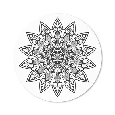 Produktbild von MuchoWow® Mauspad Mousepad Mandala Blumenform 40x40 cm - Mousepads - Maus Mat - Pad - Mausunterlage - Schreibtisch Accessoires