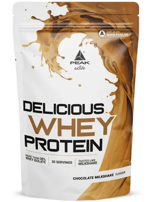 Produktbild von Delicious Whey Protein - 900g : Chocolate Milkshake I Eiweiss I Eiweiß I Proteinmischung (Whey Konzentrat I Whey Isolat) I Milchshake - Konsistenz