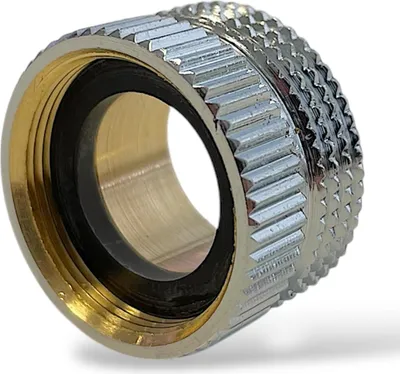 Produktbild von Übergangsstück Adapter Wasserhahn Armatur Messing verchromt M22/1 IG x 3/4" AG