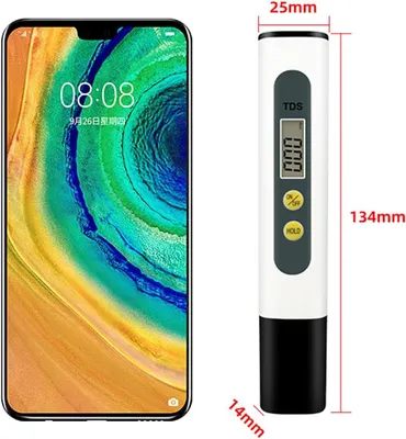 Imagen del producto de Medidor digital de TDS: probador de agua de 0 a 999 ppm. Ideal para medir la calidad del agua en acuarios. Color: