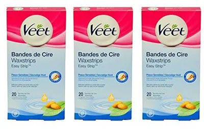 Produktbild von Veet Waxstreifen für sensible Haut - 20stk. (3 ér Pack)
