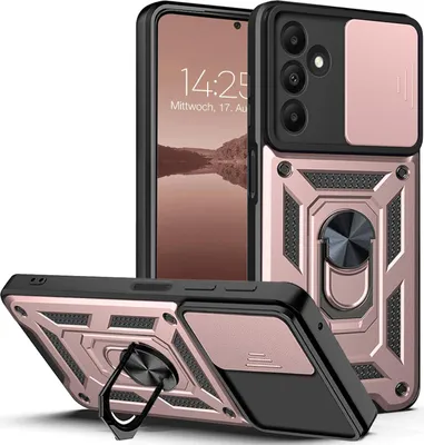Produktbild von Armor Handyhülle für Samsung Galaxy A15 / A15 5G Kameraschutz Handy Panzer Case Cover Schutzhülle Outdoor Farbe: Rosegold