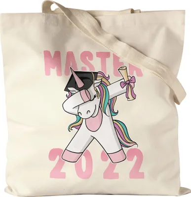 Produktbild von Master 2022 Jutebeutel Stoffbeutel Canvas  Pferd Einhorn Abschlussgeschenk Dab Cool Humorvoll Geschenkidee