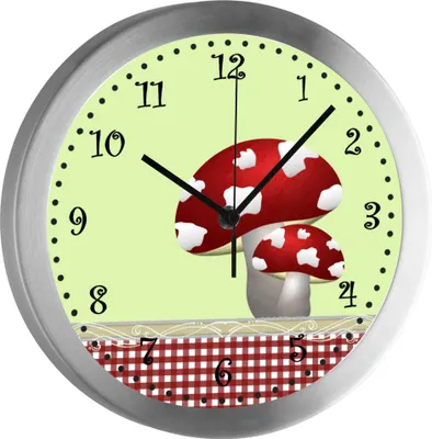 Produktbild von Funkuhr, Kinder Wanduhr, Kinderuhr, Kinderzimmer Glückspilz