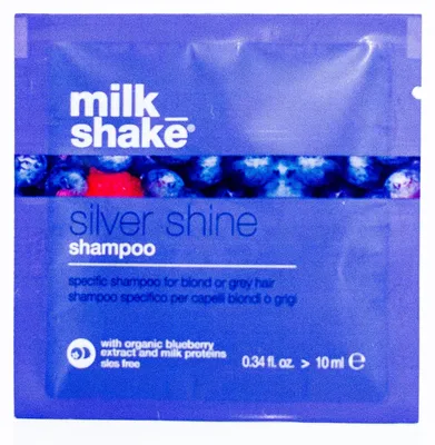 Zdjęcie produktu dla Shampoo Milk Shake Silver Shine / Neutralizuje żółty odcień / Szampon do włosów 10 ml do włosów brązowych i blond