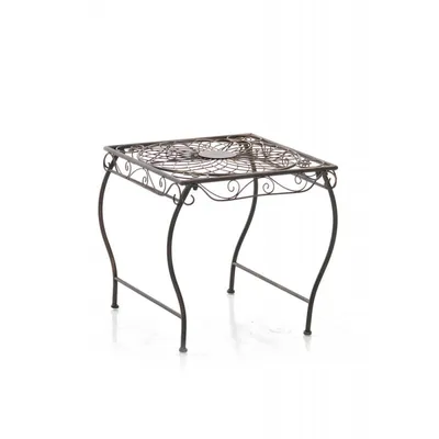 Produktbild von CLP Gartentisch aus Eisen Zarina Beistelltisch im Jugendstil für Terrasse und Balkon bronze