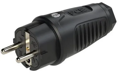 Imagen del producto de Conector de goma PCE, grado de protección IP54, 2 polos (0522-SS, modelo TAURUS2)