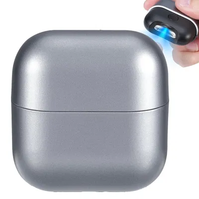 Produktbild von 2-in-1-Elektrischer Nagelknipser,300 mAh,automatischer Nageltrimmer Kinder, fš¹r Rš¹ckstandsfreies Nagelknipsen,Erwachsene,Senioren, USB-C, tragbar (Grau)