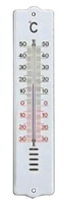 Productafbeelding van Thermometer van kunststof, wit, voor binnen en buiten
